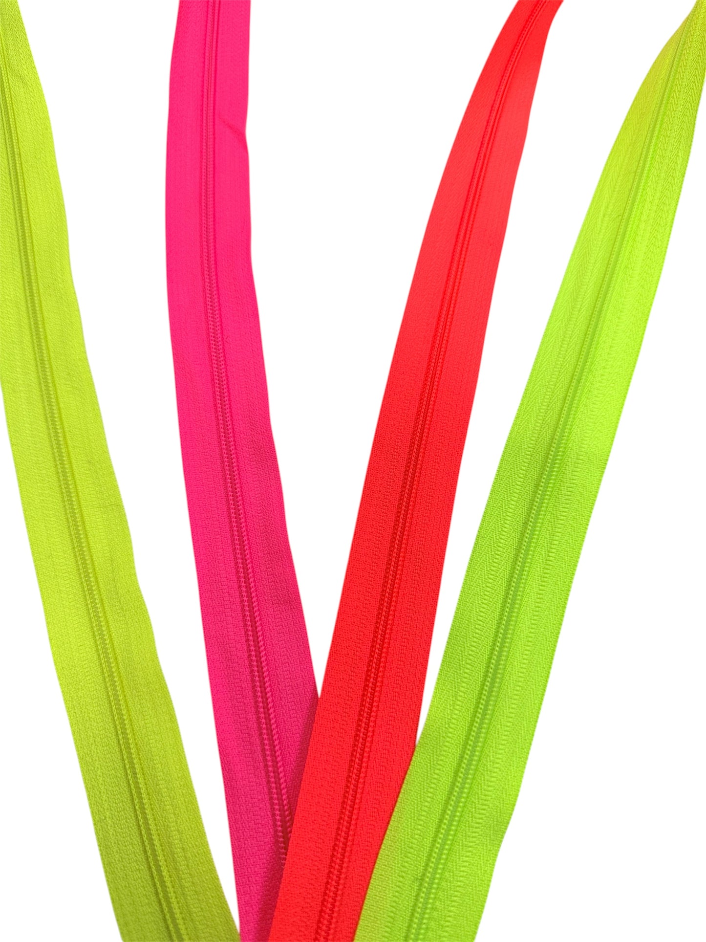 Cremallera continua malla 3 por metros – Colores Fluorescentes / Flúor