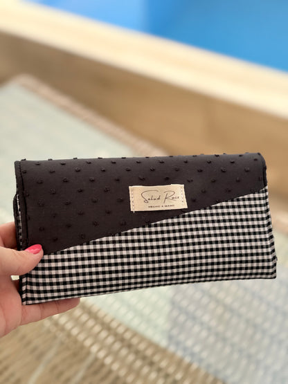Monedero Cartera de Tela Hecho a Mano - Diseño Vichy