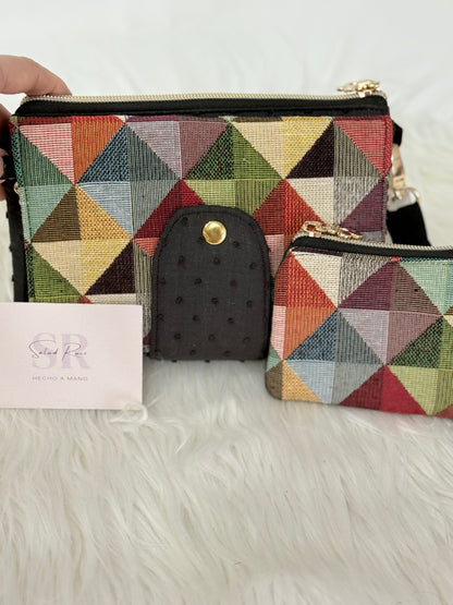 Monedero Florencia Artesanal / Cartera de Tela Hecha a Mano en España