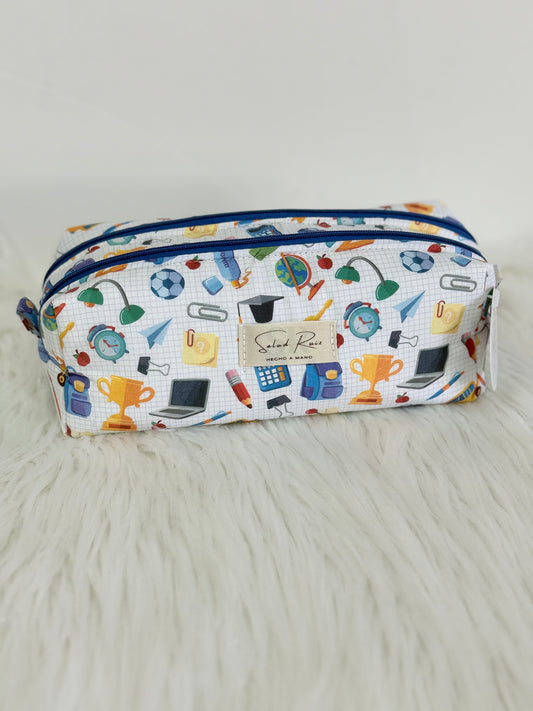 Estuche artesanal doble cremallera