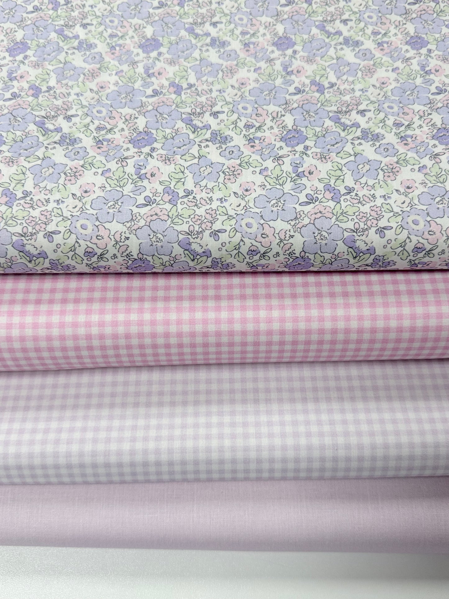 Pack de Telas Coordinadas - Dulce Lila | Telas de Algodón