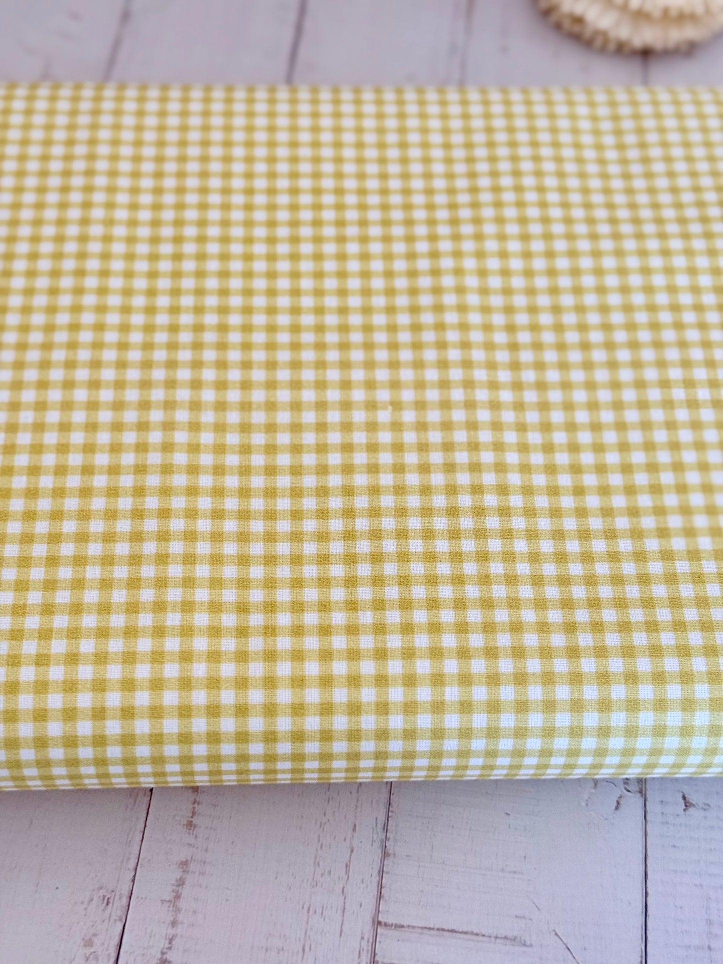 Vichy amarillo de algodón