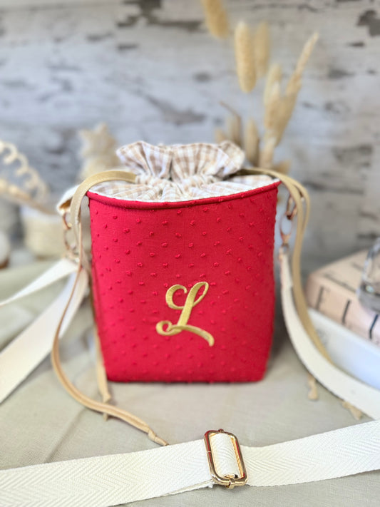 Bolso Bombonera Artesanal Rojo | Hecho a Mano | Personalizable