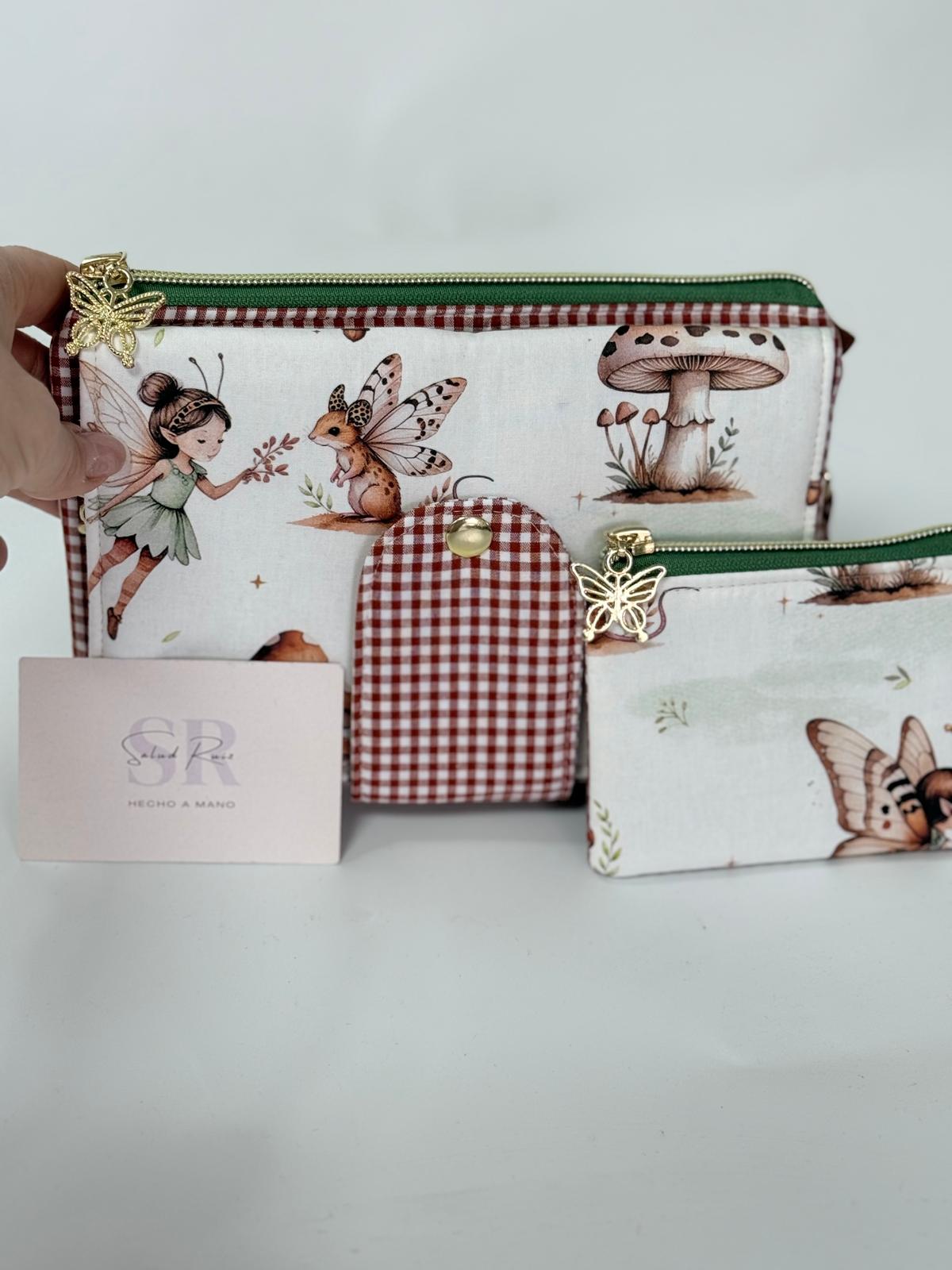 Monedero Florencia Artesanal / Cartera de Tela Hecha a Mano en España