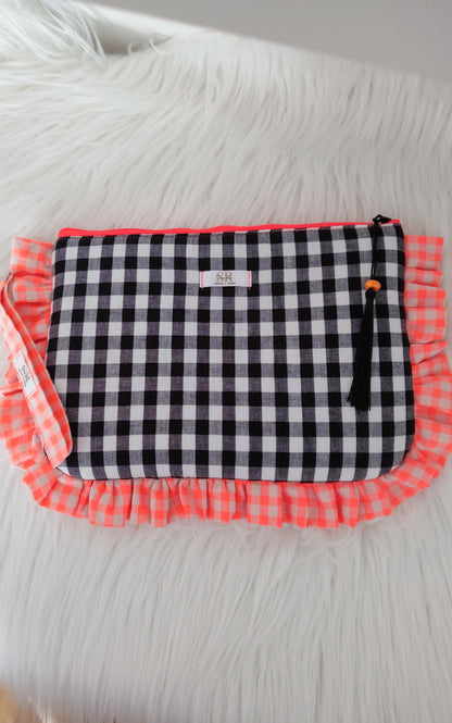 Cartera de Mano Vichy con Volantes